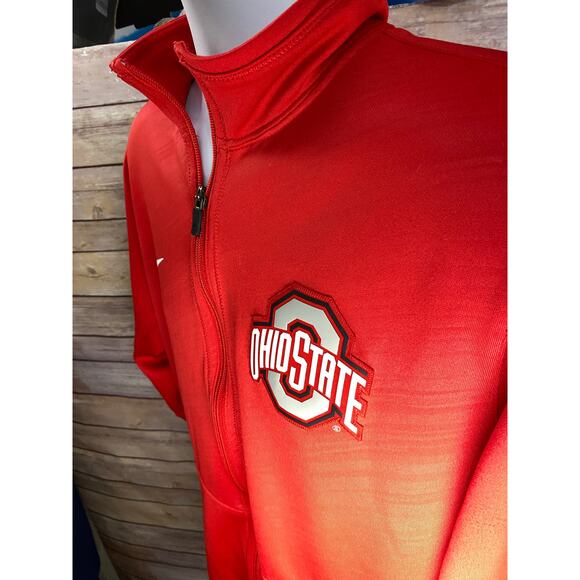 Ohio State University Nike Dri-Fit Jacket – Red – Adult Medium – Zip-Up - Picture 7 of 12